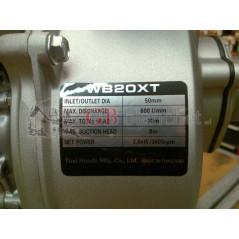 Motopompa Honda WB20XT4 DR X R280K Per acque chiare NEW MODEL