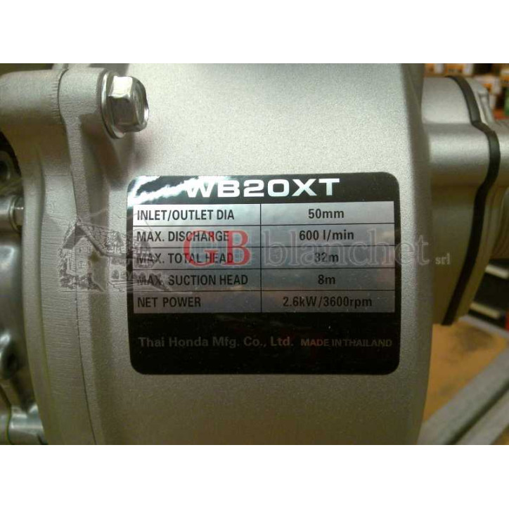 Motopompa Honda WB20XT4 DR X R280K Per acque chiare NEW MODEL