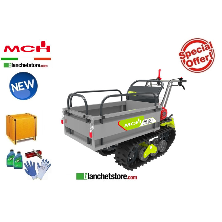 WHEELBARROW MINI TRANSPORTER MCH M300 Honda GX160 300 KG Manual Tipping