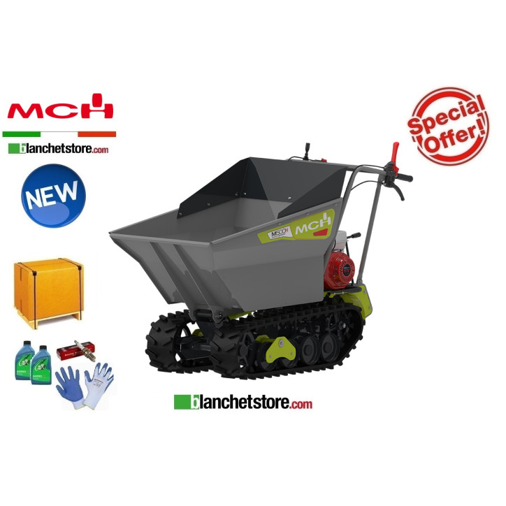 WHEELBARROW MINI TRANSPORTER MCH M500HD Honda GX200 500 KG Hydraulic Tipping