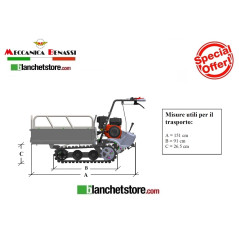 MOTOCARRIOLA MECCANICA BENASSI MB3500 350 KG Rib.Manuale