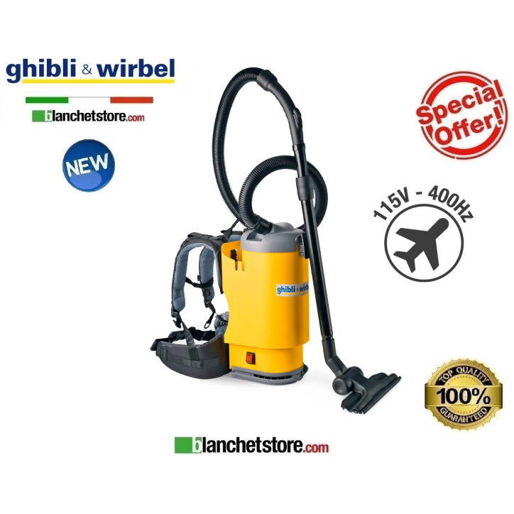 Aspirateur Ghibli T 1 FLY a dos 115Volt 650 Watt