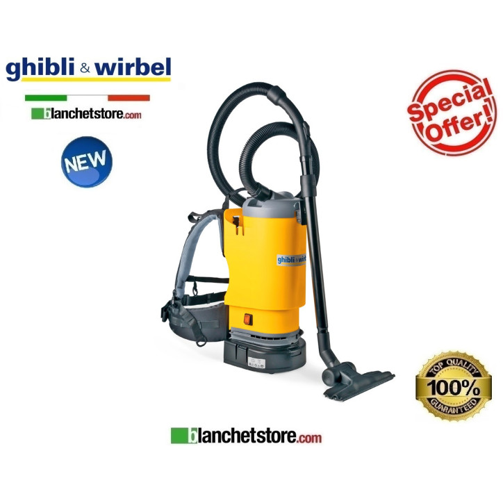 Aspirateur Ghibli T 1 BC LITHIUM a dos 24Volt 330 Watt