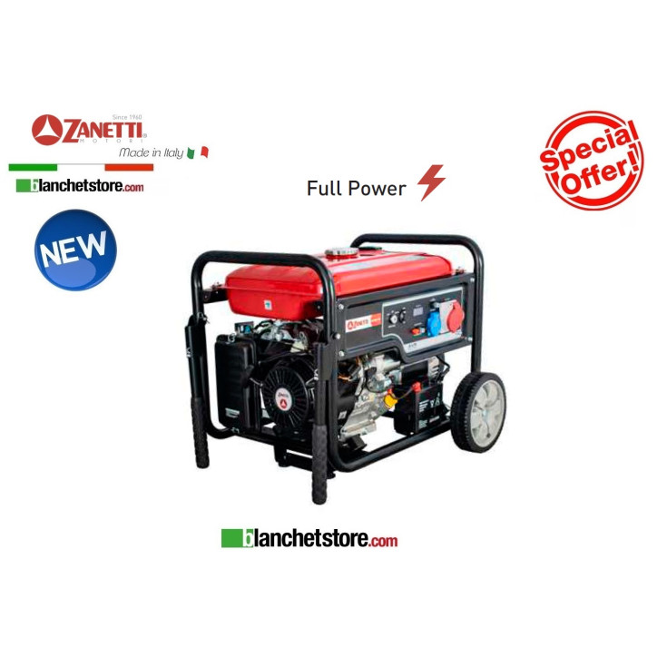 Power generator Zanetti ZBG 8503 C3EA AVR 220/380Volt 7Kw ES