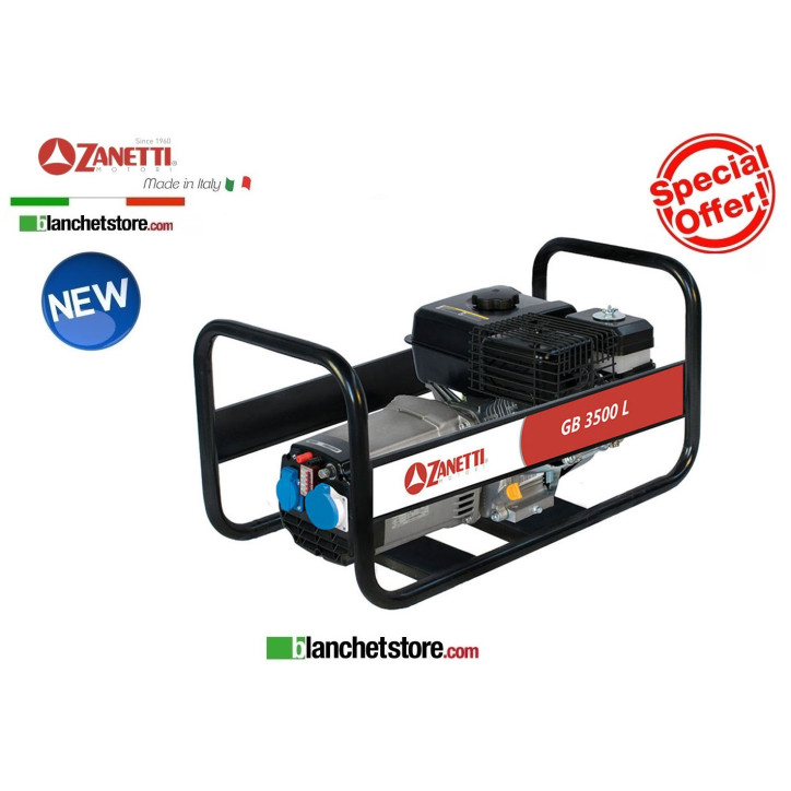 Power generator Zanetti GB 3500 L petrol 220Volt 3.5Kw