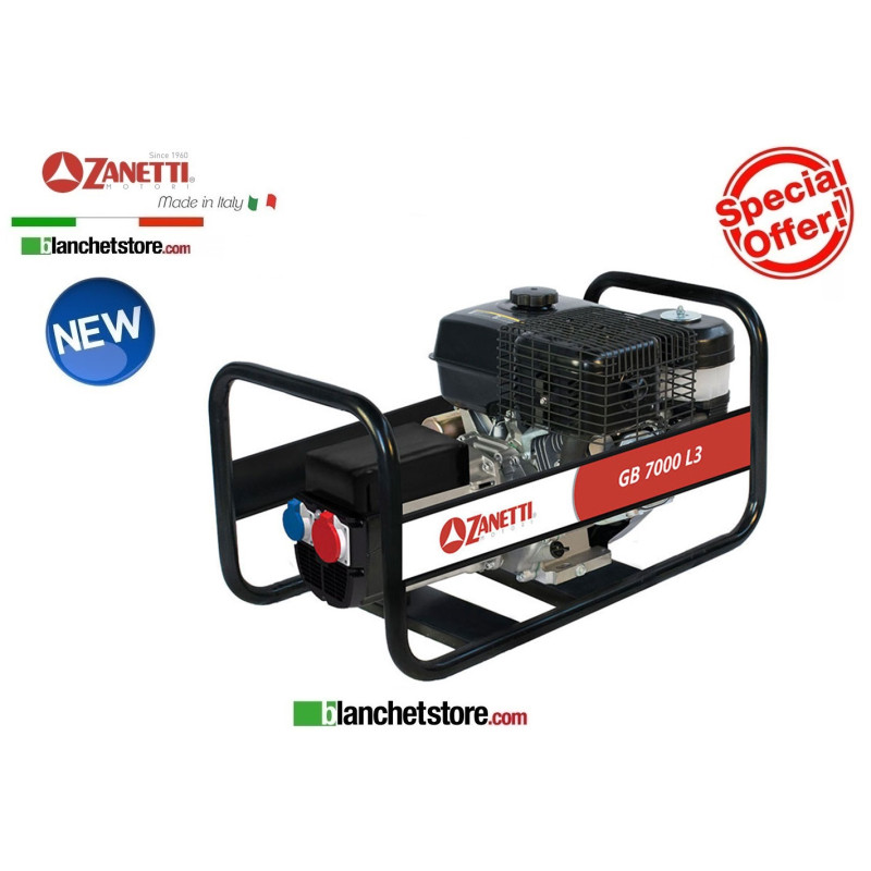 Generatore Zanetti GB 7000 LE Bnenzina 220Volt 7,0kW