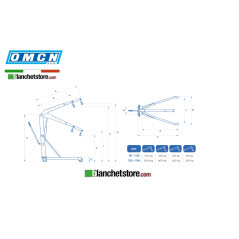 GRU IDRAULICA A CARRELLO OMCN ART.132 1 TON