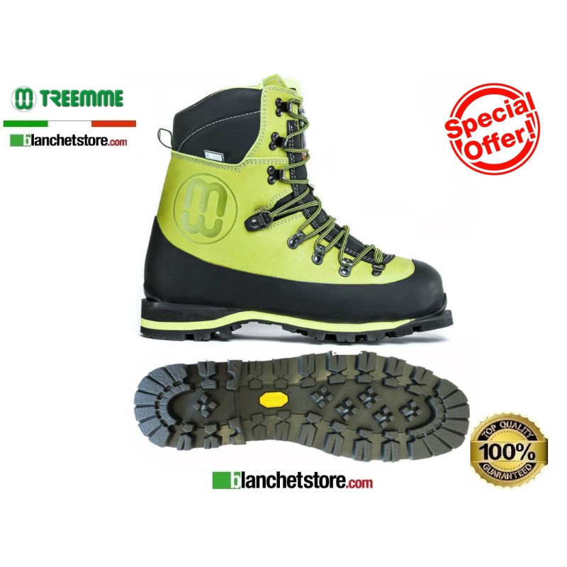 Stivale boscaiolo antitaglio pelle acquastop 91213/1 N.38 green