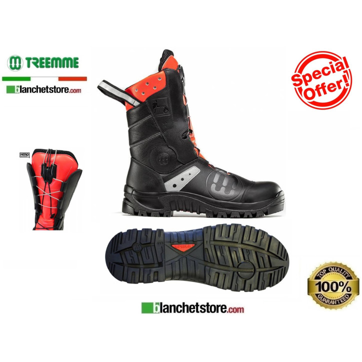 Botte de feu en cuir idrorep Treemme 91609 N.41 Orange