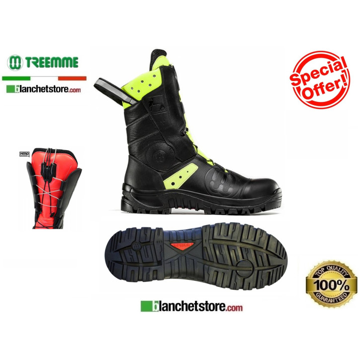 Botte de feu en cuir idrorep Treemme 91609 N.44 Jaune