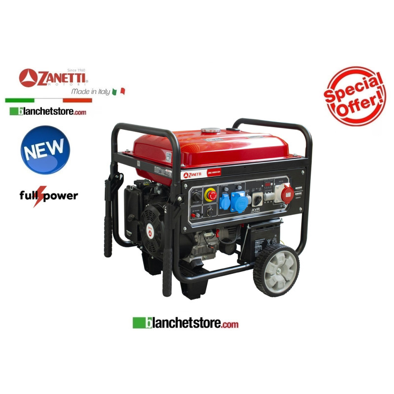 Generatore Zanetti ZBG 10003 CEA Benzina 220/380Volt 9,2kW AVR