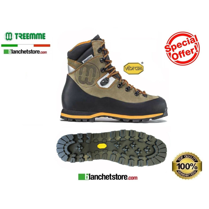 Chaussure de trekking en nubuck Treemme 91517 N.37 acquastop semelle micro light Vert