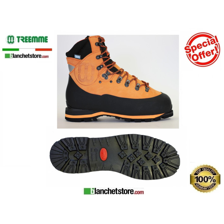 Botte anti-coupure Treemme peau 91217 N.43 Orange