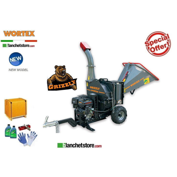 Broyeur Thermique Wortex Grizzly D420/120L-E HS Loncin 14HP