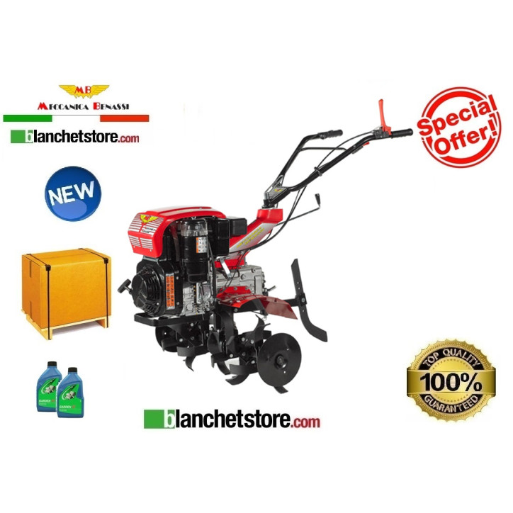 Motobineuse Meccaninca Benassi RL428 Kohler CH395 Vites 3+1 8Hp Equipee avec fraises 85 cm