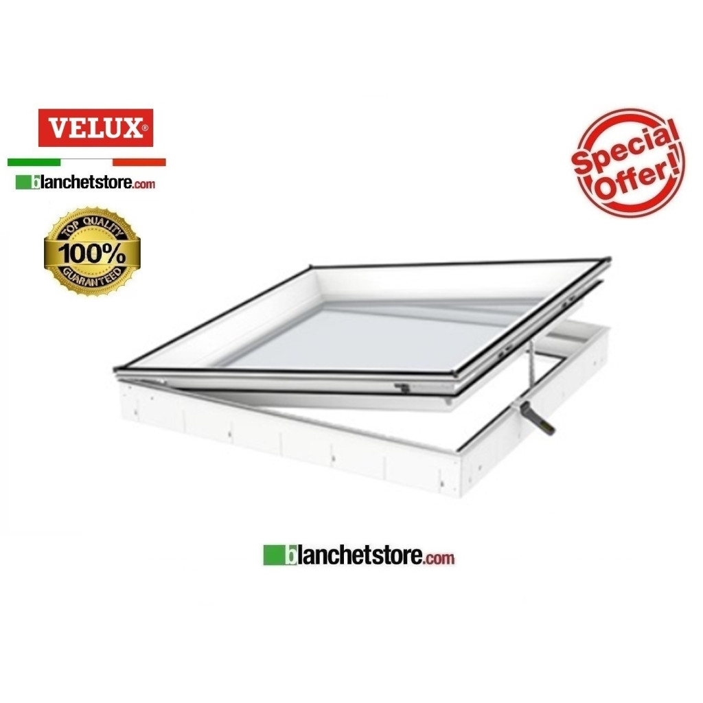 Basamento con finestra integra Velux CVU 0220Q 60X60 Doppio vetr