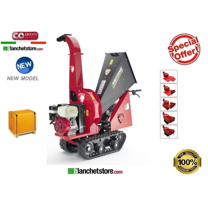 Shredder self-propelled crawler Ceccato Big Cingo Honda GX390