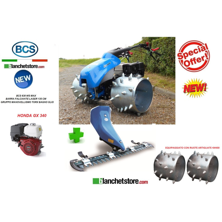 MOTOFAUCHEUSE BCS 630 WS Honda GX340 Lame 135 Laser griffe