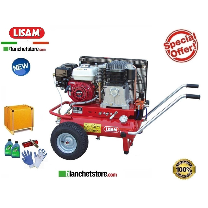 Motocompressore a benzina LISAM LM 600/30 Honda GX200