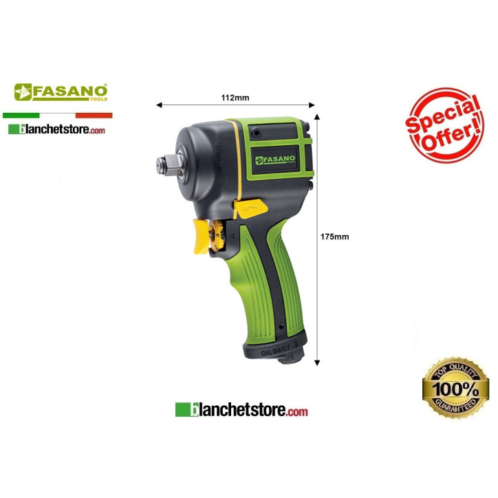 Fasanotools FGA 307 pneumatic impact wrench 1/2" connection