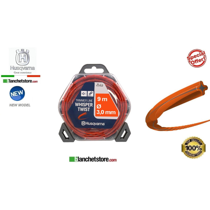 Line for brushcutter Husqvarna Whisper Twist d.3 x9 Ml