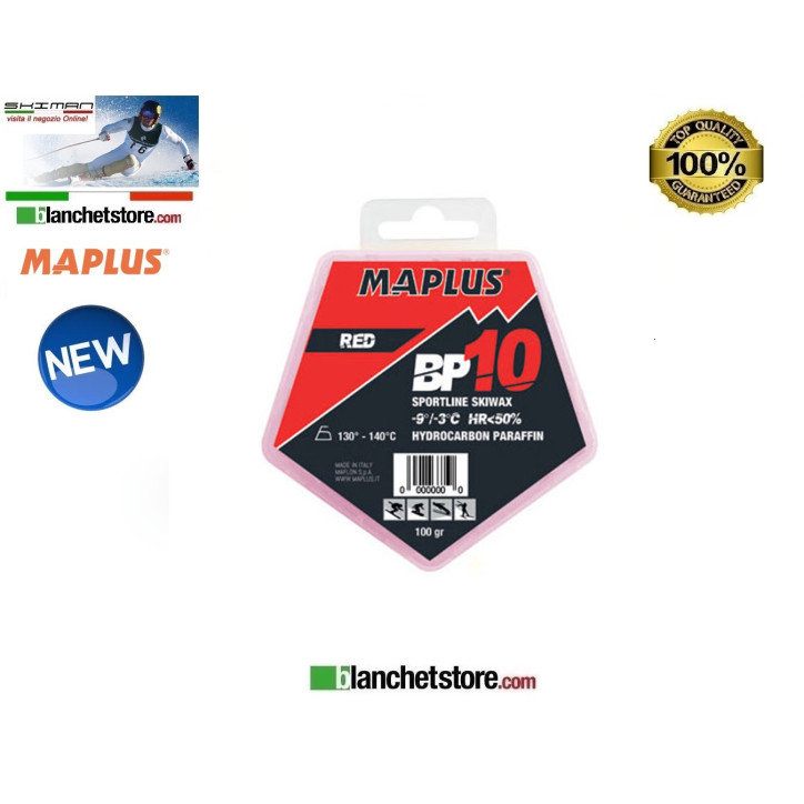 Wax MAPLUS BASE BP 10 Box 100 gr RED NEW MW0301