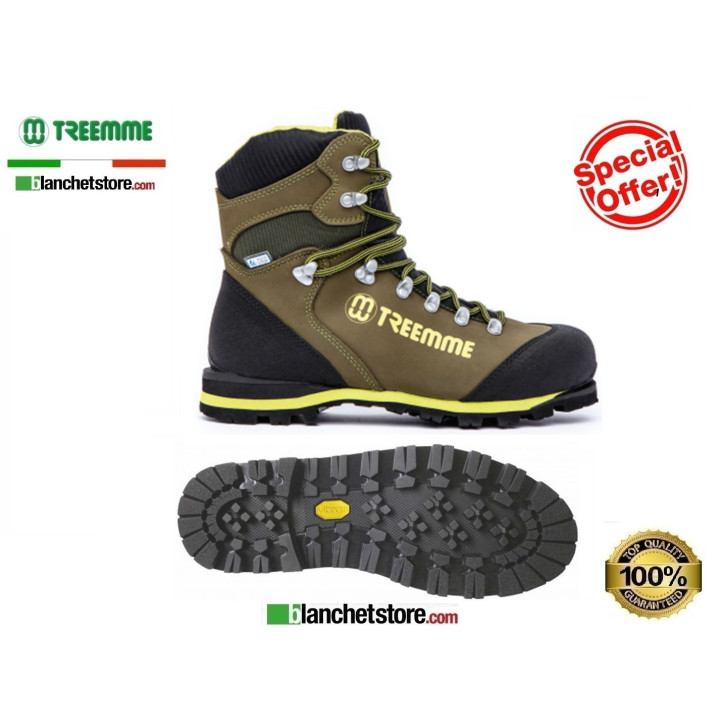 Scarpone treemme trekking 9522 N.38 Pelle Verde acquastop ramponabile