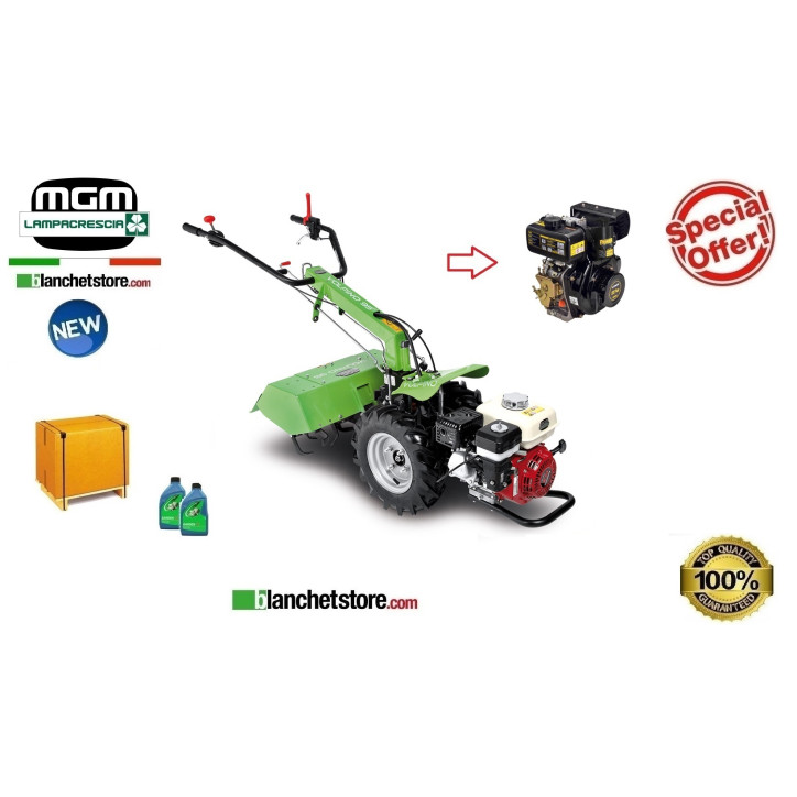 Motoculteur Lampacrescia Volpino 95 Diesel Lncin Fraise 60cm