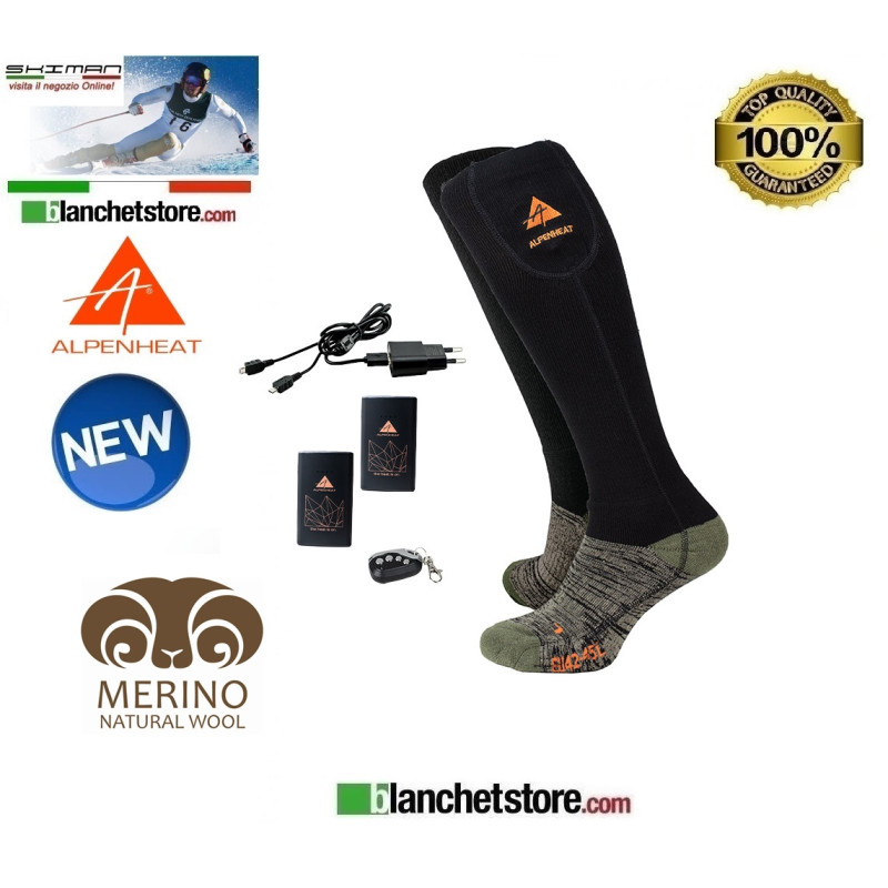 Calze riscaldanti Alpenheat Fire-Wool Socks AJ-27RC Tg. M 39-41