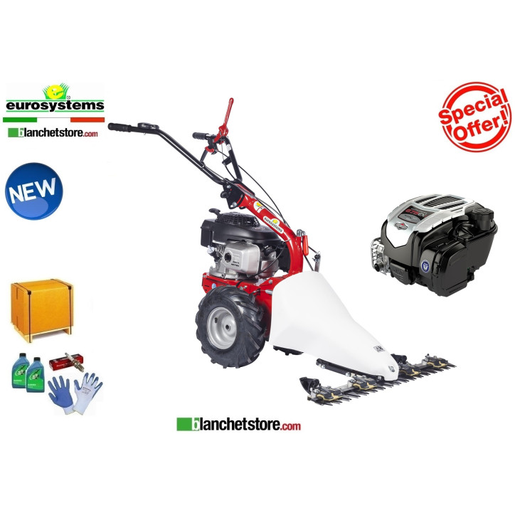 Motofalciatrice Eurosystems P55 Evo Bilama doppio movimento 87 cm Motore Brigge & Stratton 675Exi-Series 986300000-905202300