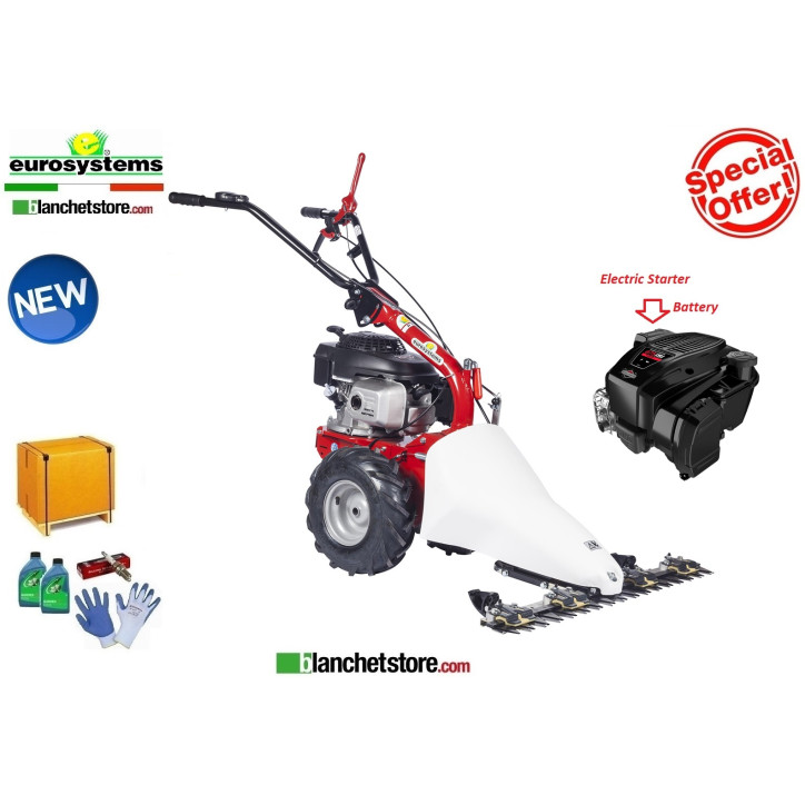 Motofalciatrice Eurosystems P55 Bilama doppio movimento 87cm Motore Brigge&Stratton 675IS A.El. 966130460-905202300