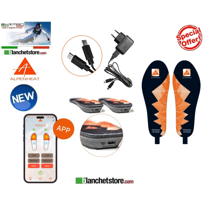 Alpenheat Wireless Hotsole AH-11 N.35 / 40 boot heater