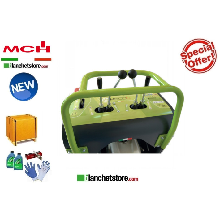 Brouette a chenilles autochargeuse MCH H500C Honda GX200 500KG Hydrostatique Basculement Hydraulique