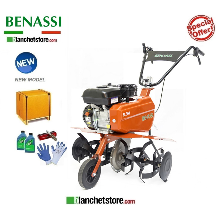 Motobineuse Benassi BL360 H moteur Honda GP160 160cc 3.6Kw Fraise 80 cm 2 vitesse (1av +1ar)