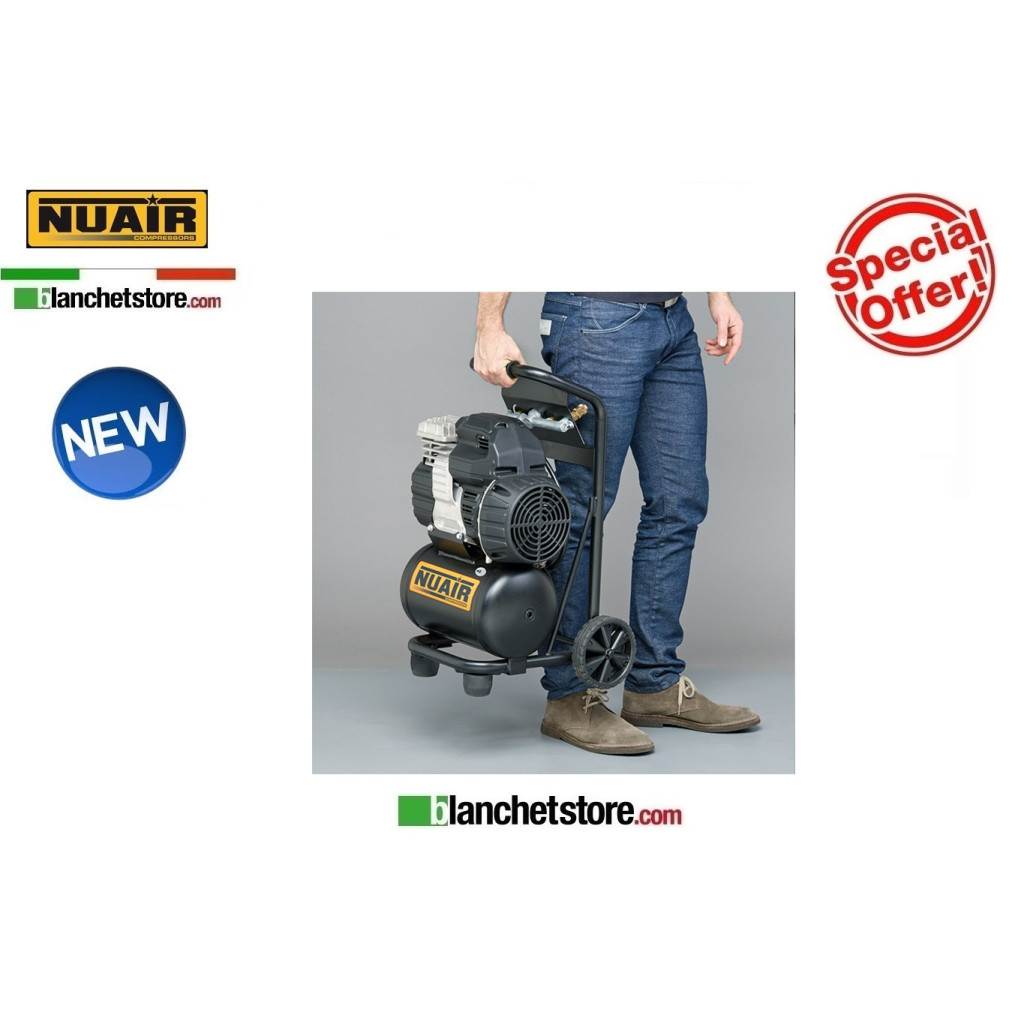 COMPRESSEUR SILENCIEUX NUAIR SIL AIR 244/10 PCM 1.5HP 10LT 220VOLT SILENCIEUX