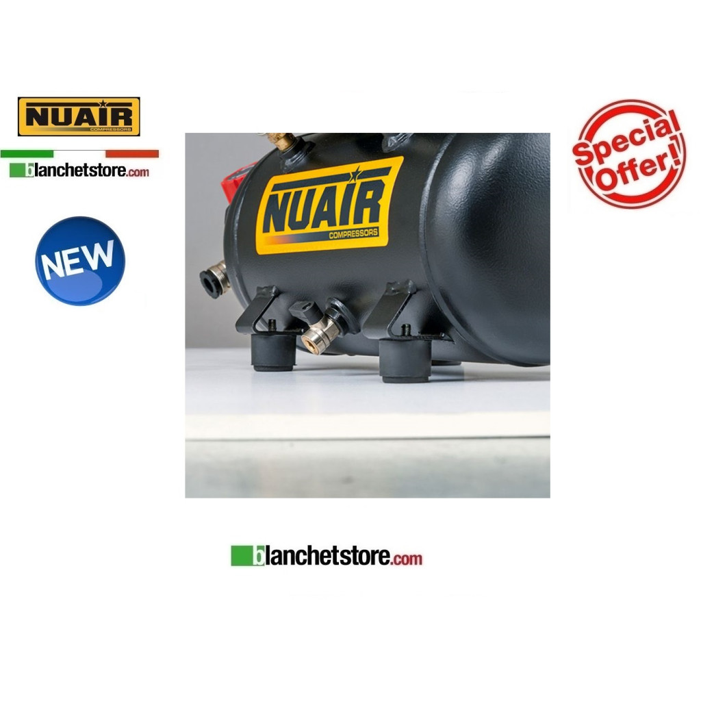 ELECTRIC COMPRESSOR NUAIR FE-227/8/6E 2HP 6lt 220VOLT OIL LUBRICATED