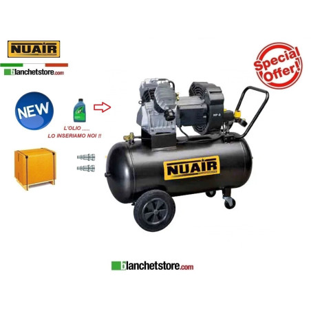 copy of Compressore elettrico NUAIR GVM24/PCM3 Bicilindrico 24Lt 220Volt