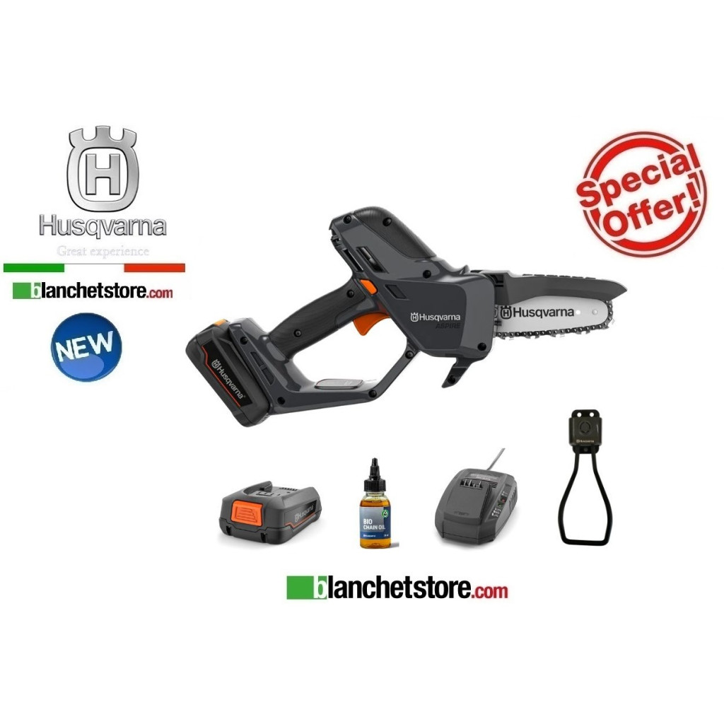 Husqvarna Aspire P5-P4A cordless pruner with 18Volt 2.5A battery