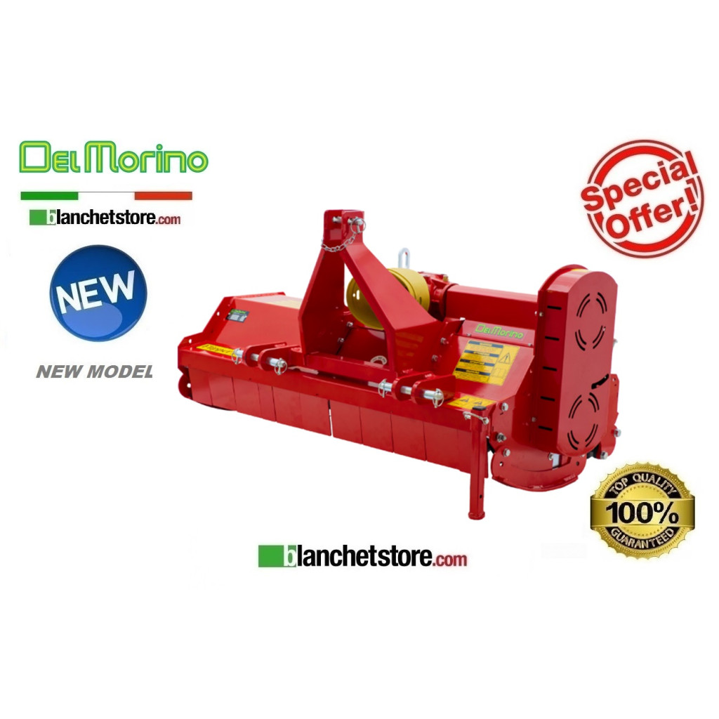 DEL MORINO FLIPPER 132 C FIXED SHREDDER FOR TRACTOR 15-70HP 132 CM - KNIFE