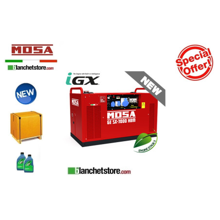 Generatore Mosa gruppo elettrogeno GE 7000 HSX Honda GX 390