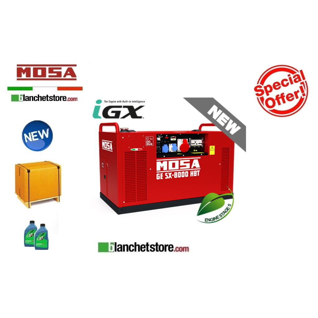 Mosa generator GE SX-8000 HBT Honda GX 390