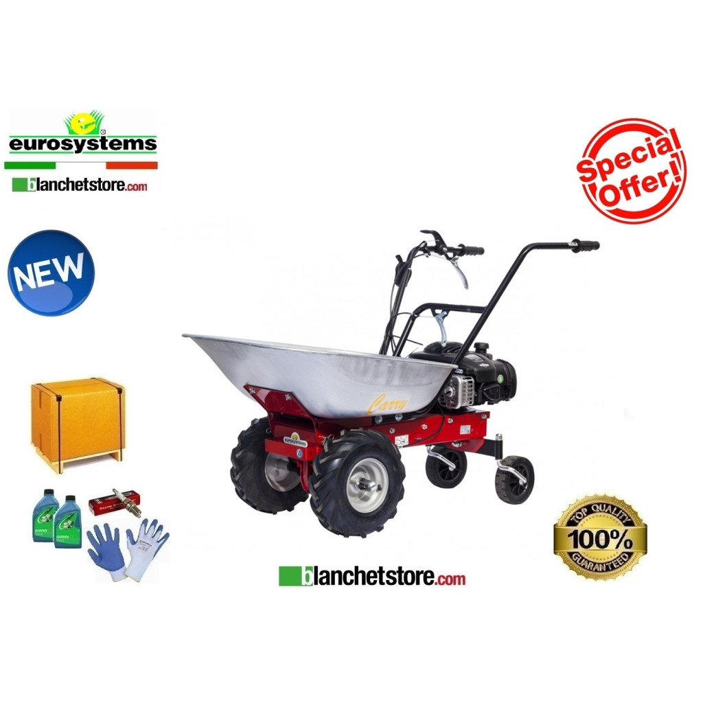 Motocarriola con ruote Eurosystems Carry motore B&S 450E trazionata 920000300