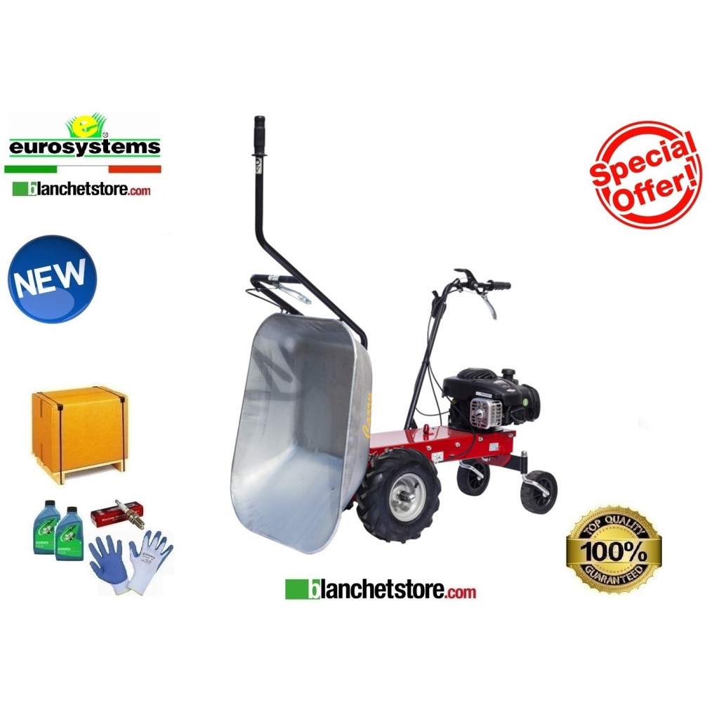 Motocarriola con ruote Eurosystems Carry motore B&S 450E trazionata 920000300