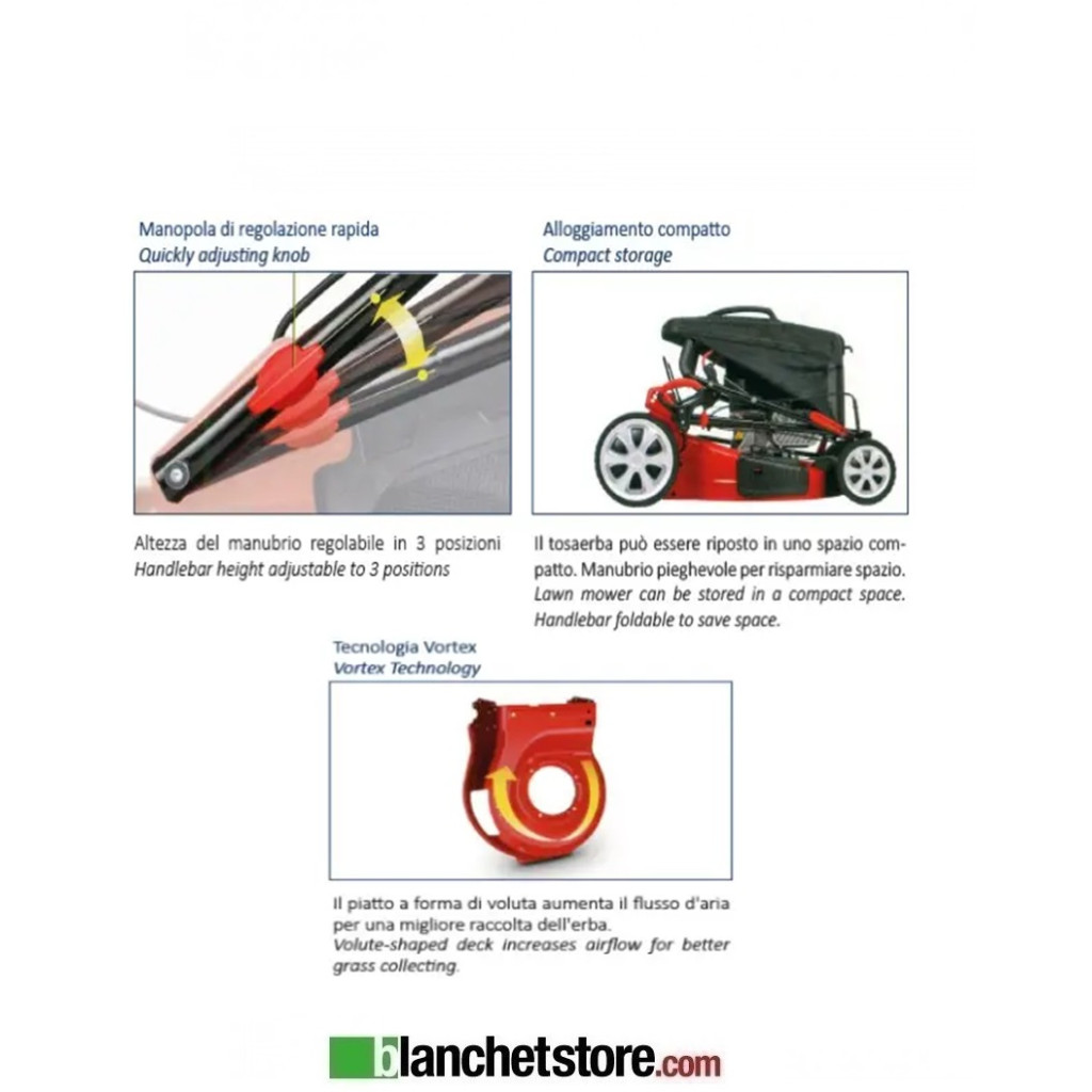 Lawnmower Sistema SPL-S 410-131 Push Engine DG500 131cc