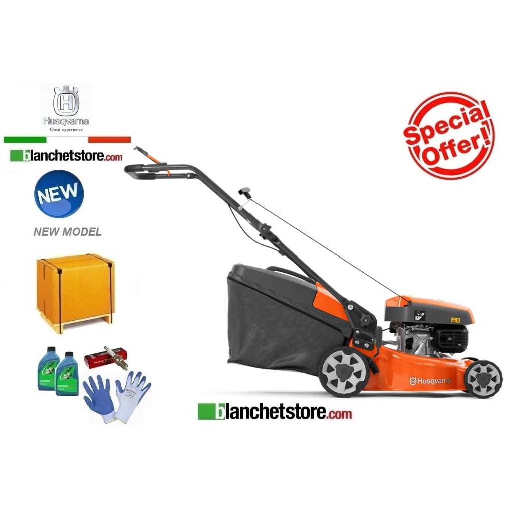 Lawn mower Husqvarna LC 140 P engine Husqvarna HS 123A Self- Pusch cut 40cm - New Model