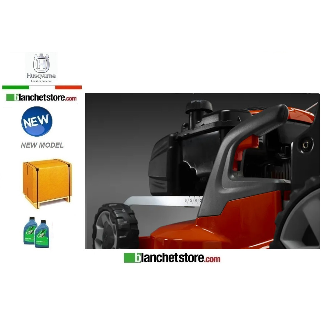 Tondeuse à gazon Husqvarna LC 347 V moteur Husqvarna HS 166A Coupe 47cm Autotractee - Nouveau Modèle