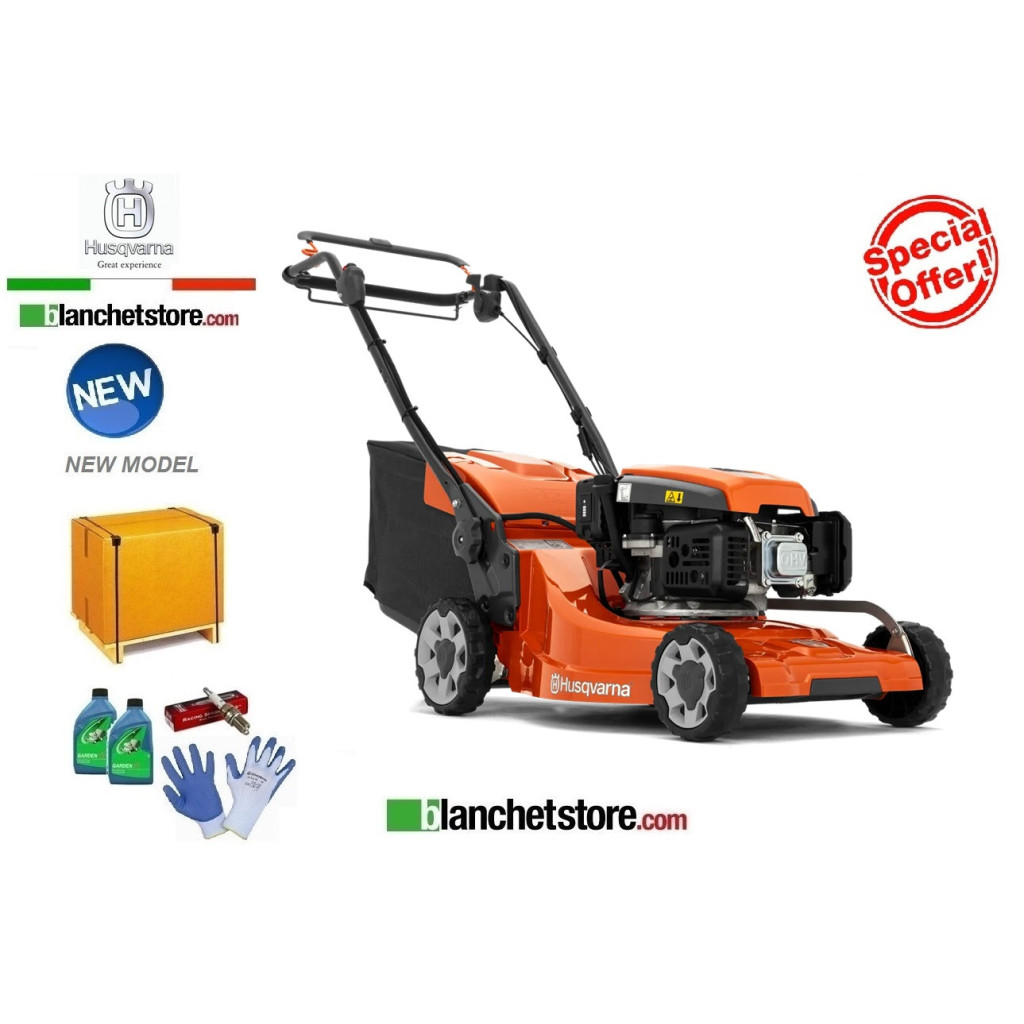 Lawn mower Husqvarna LC 347 VE engine Husqvarna HS 166AE Self-propelled cut 47cm Electric starter- New Model