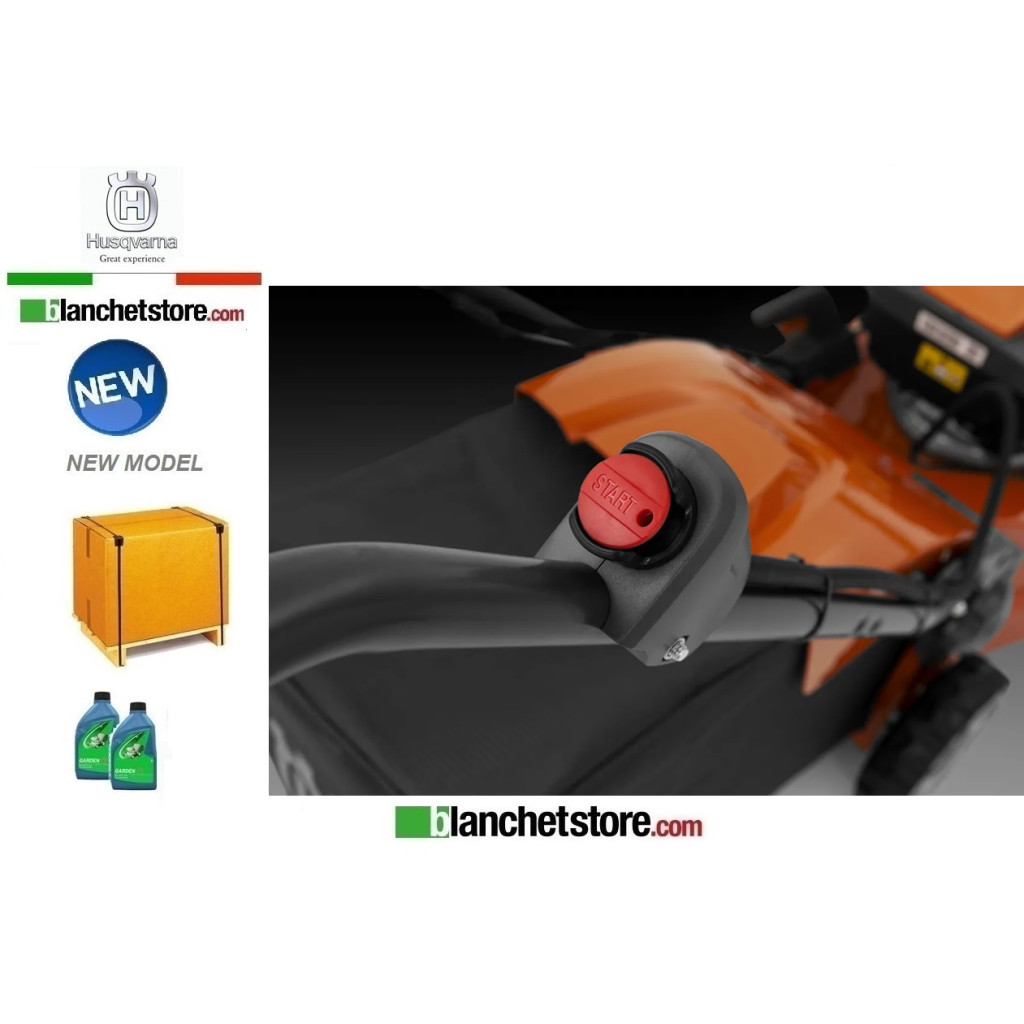 Lawn mower Husqvarna LC 347 VE engine Husqvarna HS 166AE Self-propelled cut 47cm Electric starter- New Model