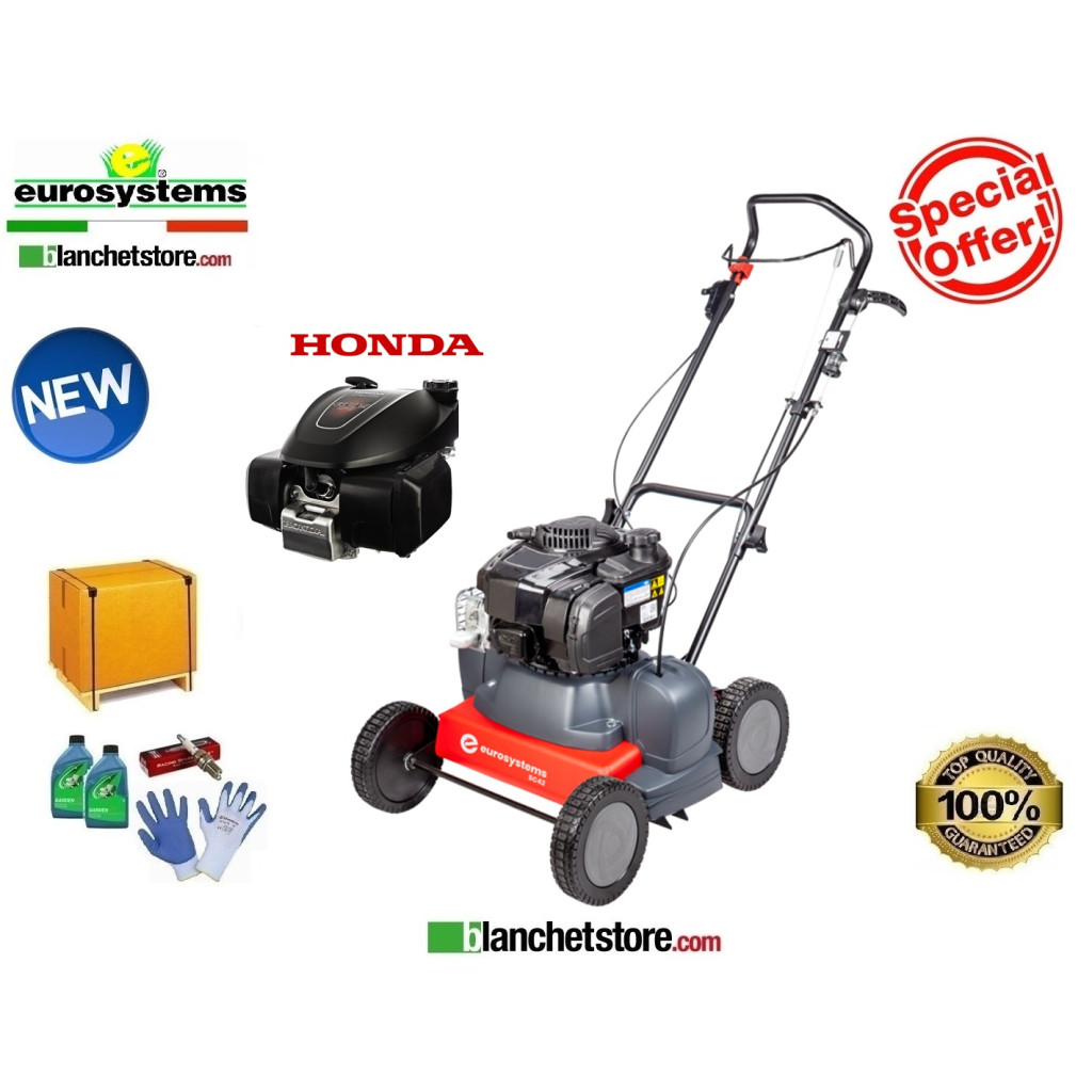 Scarificateur Eurosystems SC 42 H moteur Honda GCVx 170 avec sac de ramassage 974001100