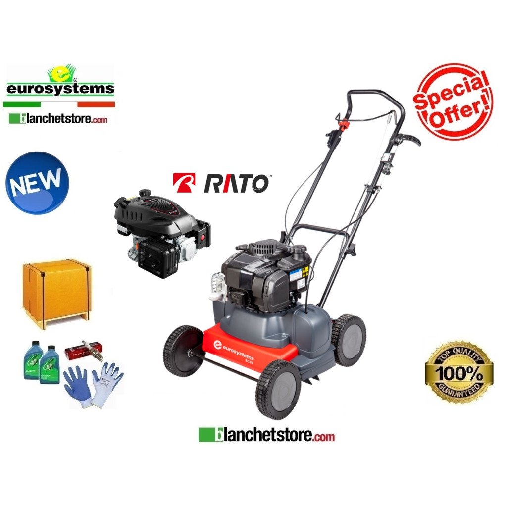 Scarifier Eurosystems SC 42 R engine Rato R170 OHV scarifier with bag 974003000